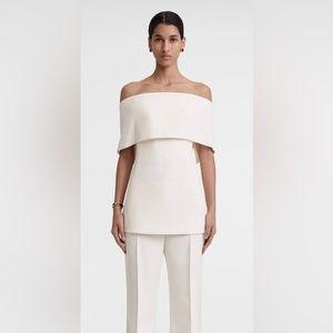 Toteme off shoulder evening top.  Runs a bit large so size down